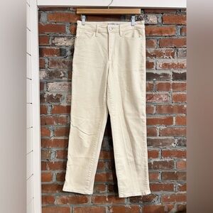 Athleta Flex Straight Leg Ankle Jean in Bone Size 6